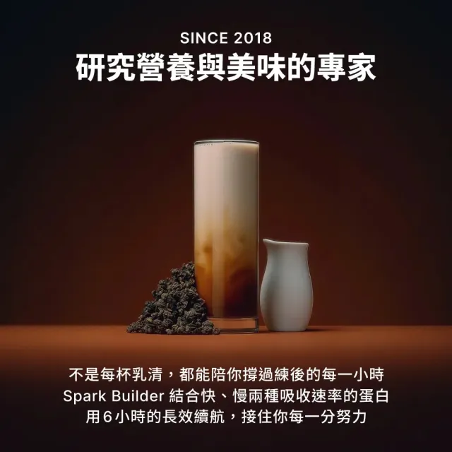 【Spark Protein】Spark Builder 長效型乳清 - 精選口味（無甜味/五分甜）10入*2