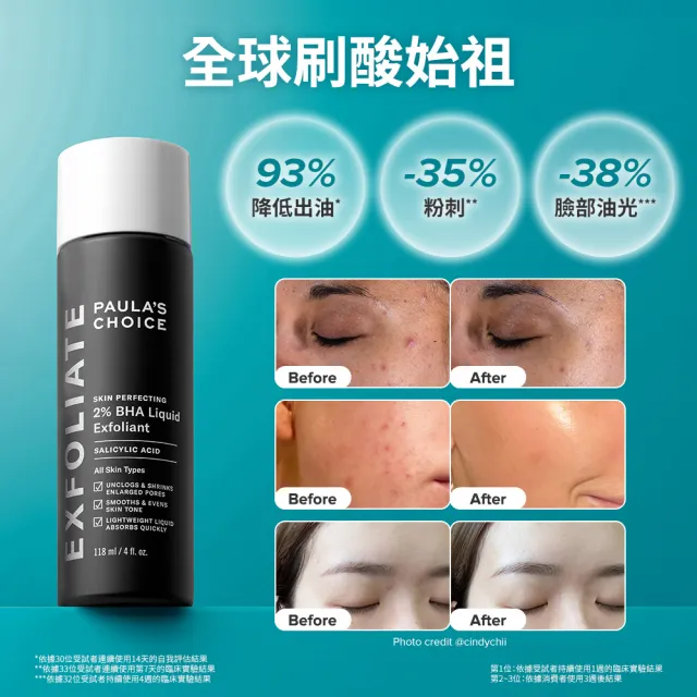 【PAULA’S CHOICE 寶拉珍選】明星抗老組(2％水楊酸精華液＋0.3％A醇＋2％補骨脂酚精華乳)