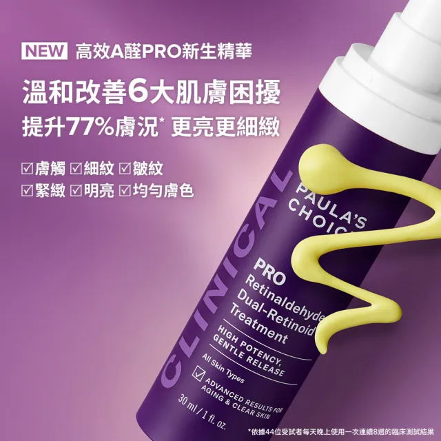【PAULA’S CHOICE 寶拉珍選】高效A醛PRO新生精華30ml 2入組(抗老/抗皺/逆齡/撫紋)