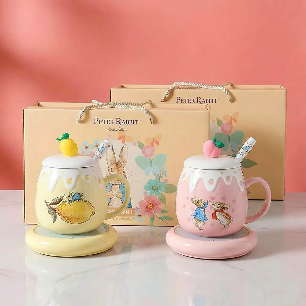 【PETER RABBIT 比得兔】智能恆溫馬克杯｜恆溫底座設計｜辦公／居家首選