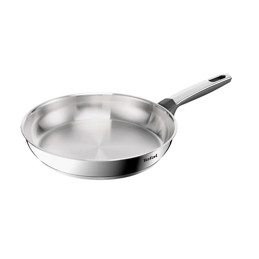 【Tefal 特福】精銳系列28cm不鏽鋼平底鍋(不挑爐具、IH爐可用鍋)