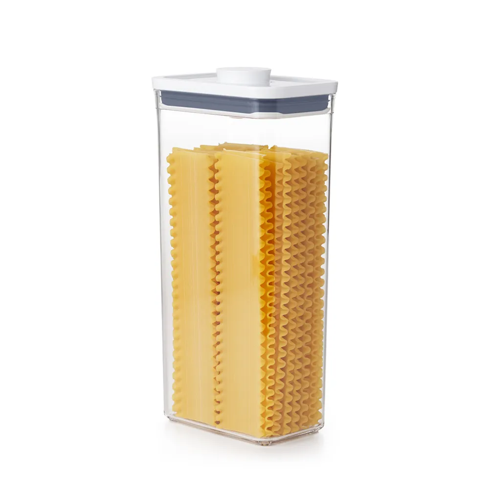 【OXO】POP 按壓密封收納保鮮盒-長方3.5L(16*11*32 cm  單手開蓋 整齊堆疊)