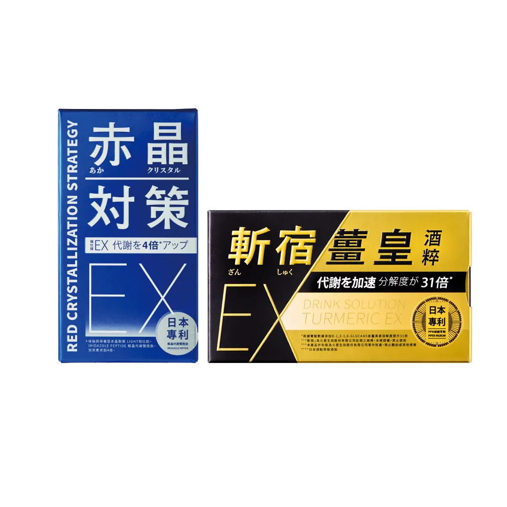 【TAIZAKU 火星生技】斬宿薑黃EX 10粒/盒 + 赤晶對策EX 60錠(男性保健 應酬神器)