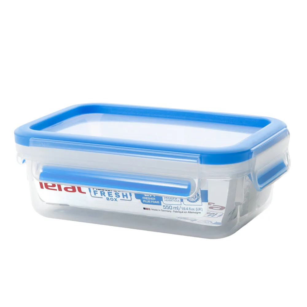 【Tefal 特福】無縫膠圈PP保鮮盒550ML