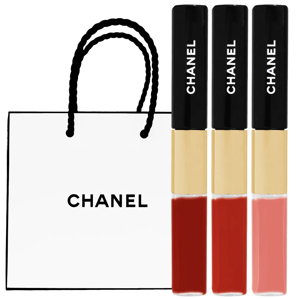 【CHANEL 香奈兒】超炫耀持色唇萃(4.5ml+3.5ml+紙袋 專櫃公司貨)