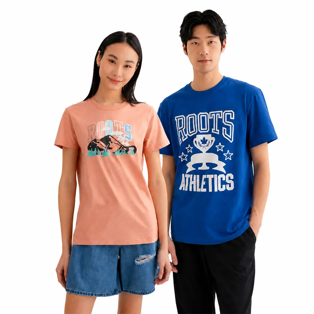【Roots】男女款-精選Roots 經典LOGO海狸圖案短袖T恤(多款可選)