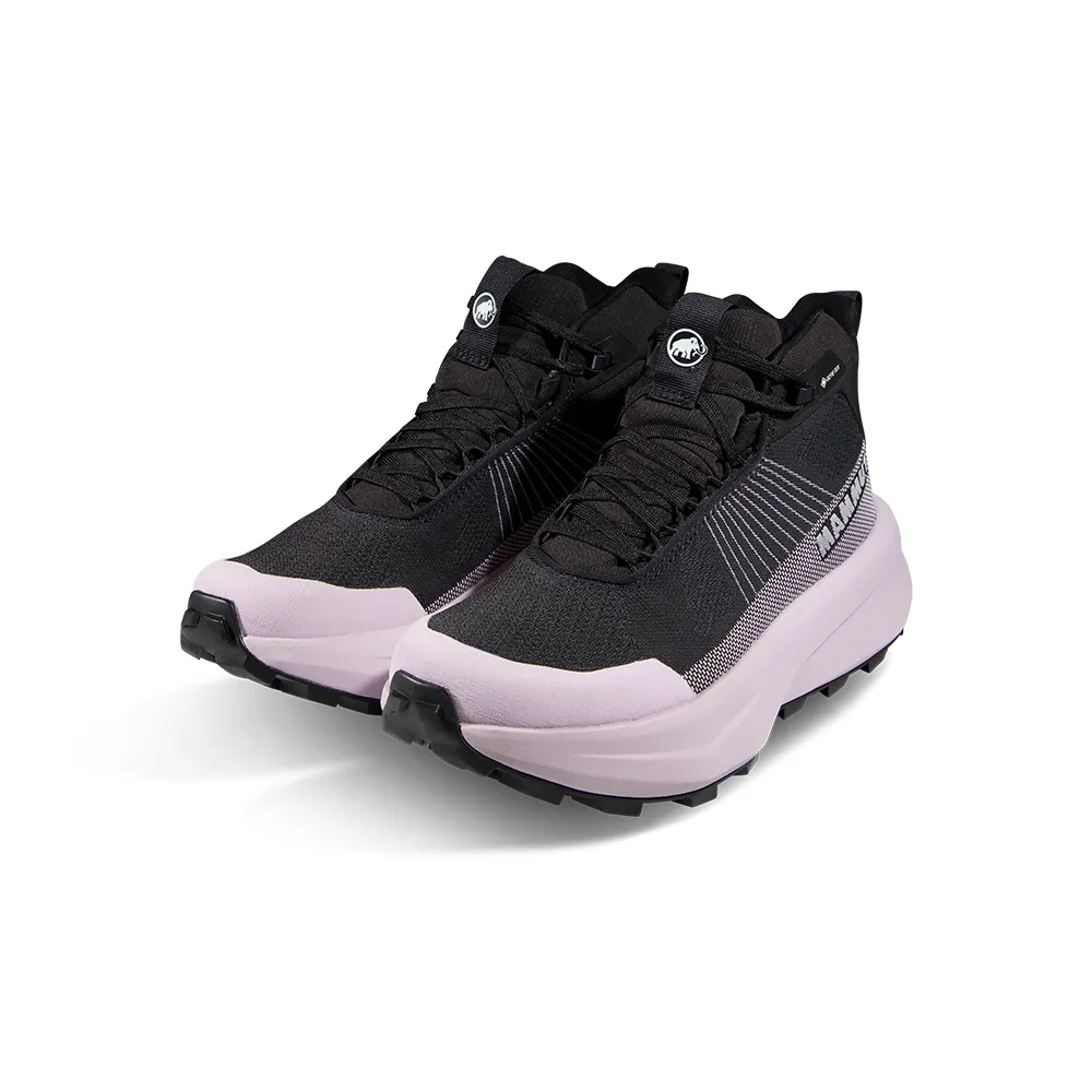 【Mammut 長毛象官方直營】Aenergy Mtn Mid GTX 防水中筒健行鞋 女款 黑/紫風輪 #3030-05330
