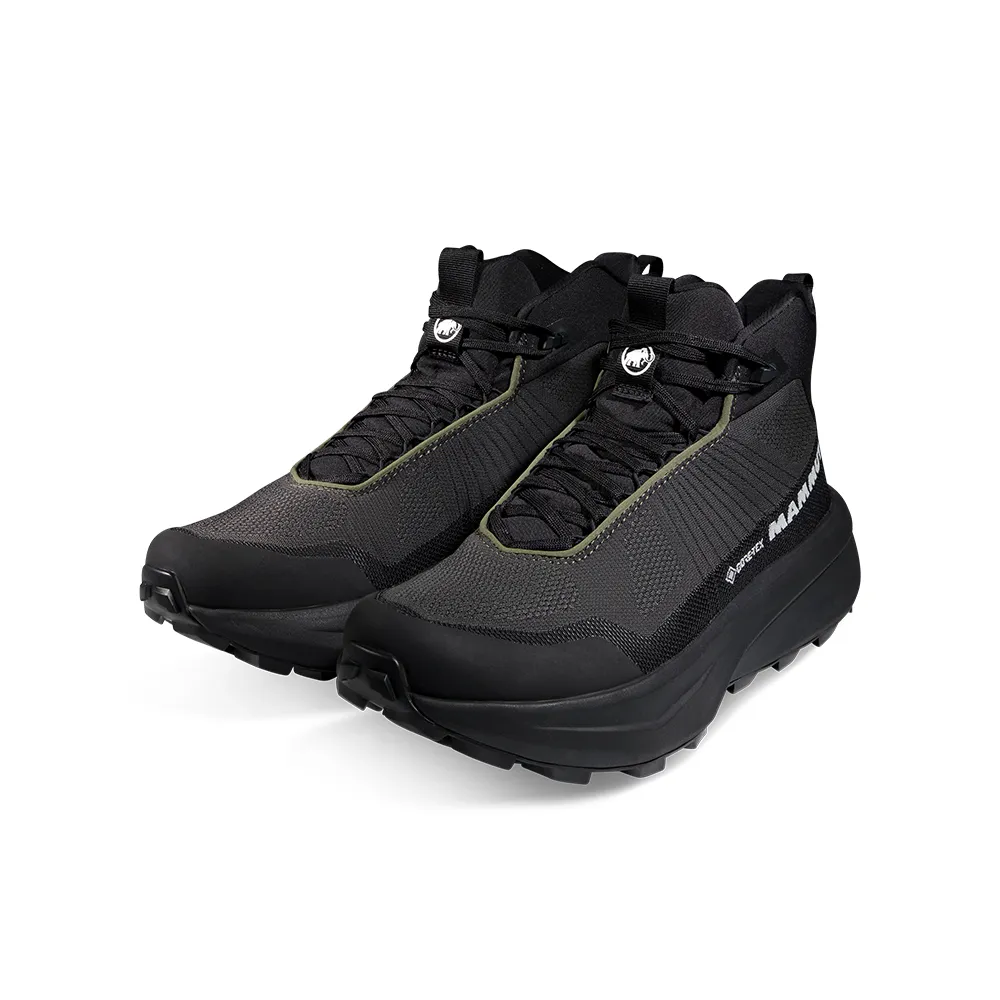 【Mammut 長毛象官方直營】Aenergy Mtn Mid GTX Men 防水中筒健行鞋 男款 綠鬣蜥 #3030-05320