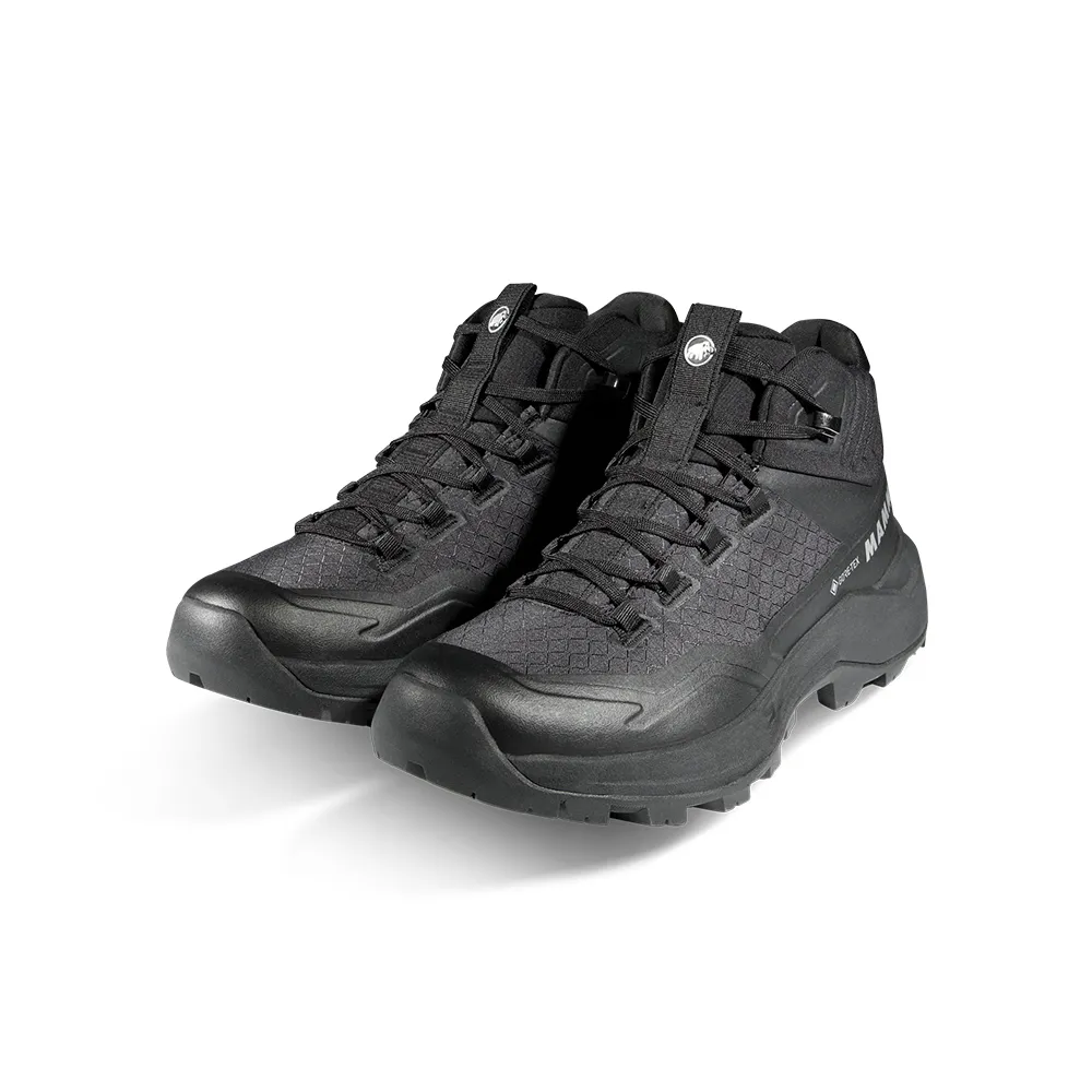 【Mammut 長毛象】Sertig III Mid GTX Women GTX防水中筒健行鞋 黑色 女款 #3030-05580