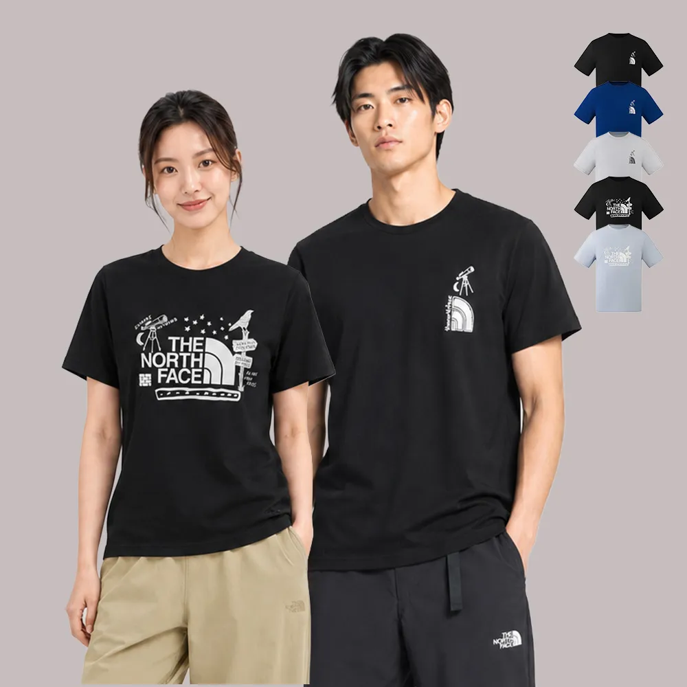 【The North Face】中性款純棉LOGO印花短袖T恤 (多款可選)