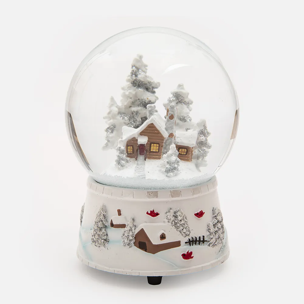 【特力屋】雪之聖誕音樂雪花球 水晶球