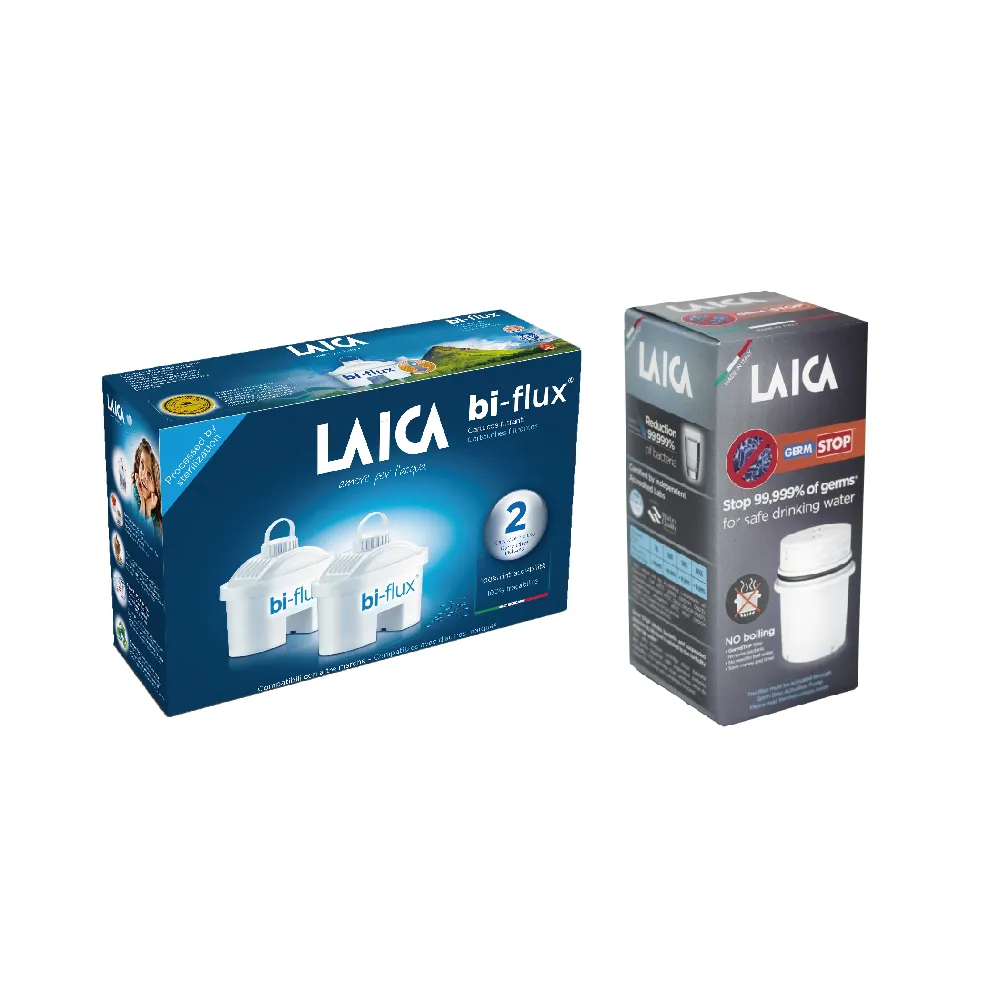 【LAICA 萊卡】雙流濾芯&除菌濾芯 2+1濾芯組合(義大利原裝進口)