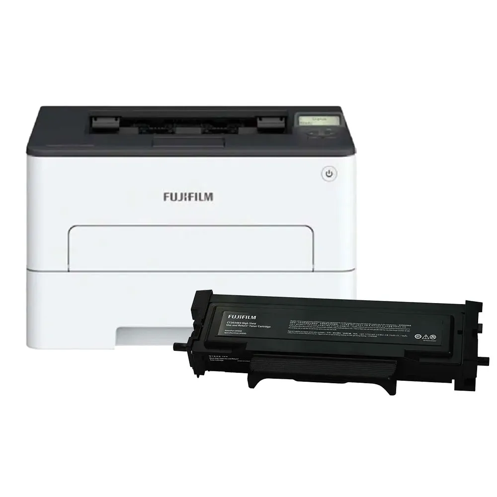 【FUJIFILM 富士軟片】官網登錄價★搭標準容量黑色碳粉★ApeosPort Print 3410SD A4黑白雷射無線印表機