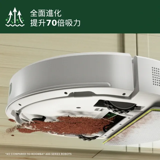 【iRobot】全新福利品!Roomba 105 Combo 掃拖機器人(70倍吸力/雙倍深層拖地/不斷電續掃)