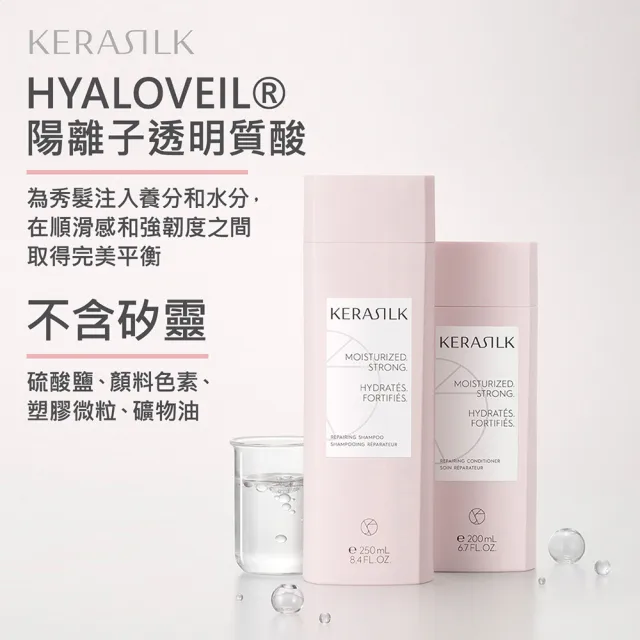 【KERASILK】水誘晶漾髮浴/洗髮精250ml☆絲馭洸日常基礎保養(乾性、極度缺水及受損髮質適用/保濕滋潤/禮物)