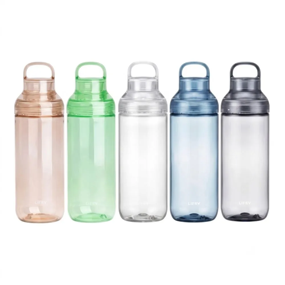 【LIPPY】日本製手提式Tritan透明水壺-1000ML (安全耐用 可拆洗 輕便水壺)