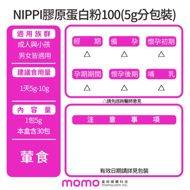 【NIPPI】100%純膠原蛋白胜 隨身包3盒組(牛萃取/世界第一膠原蛋白/台灣總代理/無雌激素)