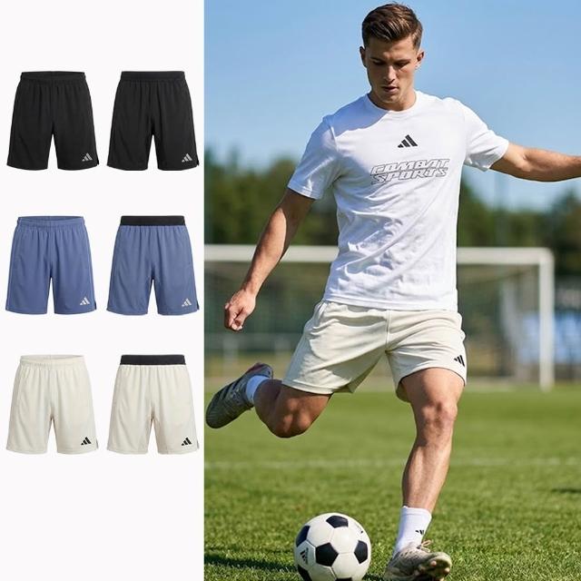 【adidas 愛迪達】AIR Cloud輕機能雲感運動五分褲(休閒 抑菌 輕量 吸濕 快乾 透氣 男女同款)