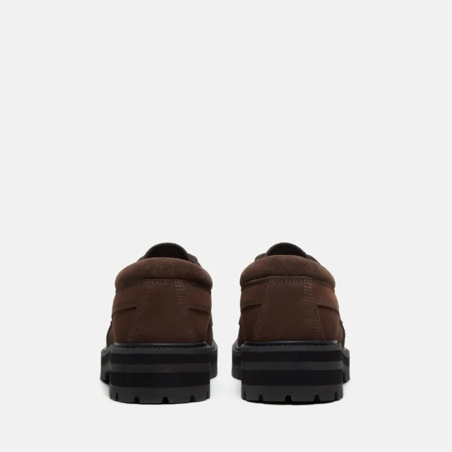 【Timberland】男款深棕色Britton Drive皮革休閒鞋(A42KGW07)