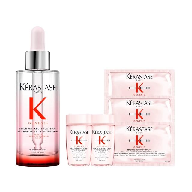 【KERASTASE 巴黎卡詩】粉漾芯生頭皮調理精華90ml(頭皮精華/頭皮保養/蓬鬆/養髮)