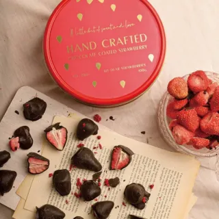 【MyDearStrawberries】超薄層手工黑巧白巧草莓2盒優惠組 每盒10入獨立袋裝(草莓巧克力/送禮推薦/伴手禮)