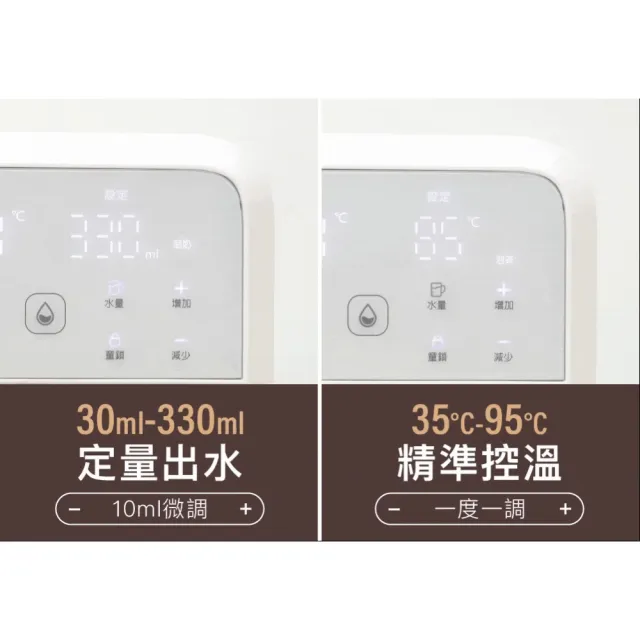 【Piyo Piyo 黃色小鴨】淨· 無限 定溫定量高效能分離式調乳器(飲水機 調乳器 泡奶)