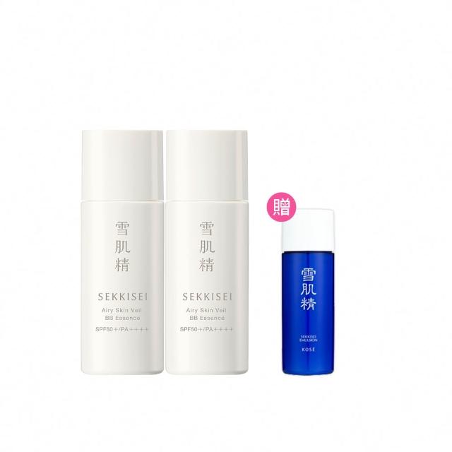 【KOSE 高絲】雪肌精漾活舒敏空氣薄紗BB精華30mL 二入組(2色可選)