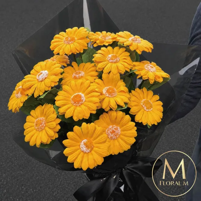【Floral M】最好的祝福陽光非洲菊大型香水花束(情人節花束/告白禮物/求婚花束/香水花束/生日花束)