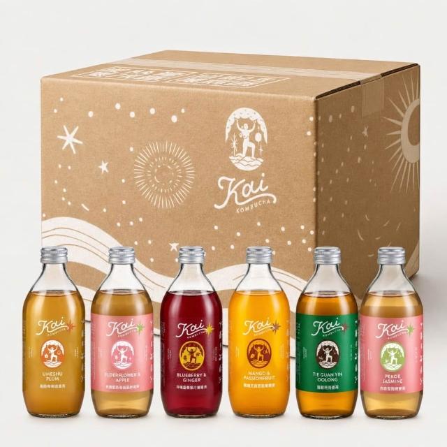 【Kai Kombucha】單一口味 24瓶入(330ml/瓶) 益生菌 氣泡飲 清爽酸甜