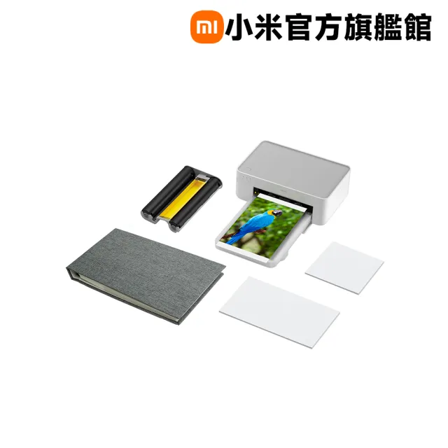 【小米】官方旗艦館 搭1組3吋+6吋專用相印紙★桌上型照片印表機_共100張相印紙
