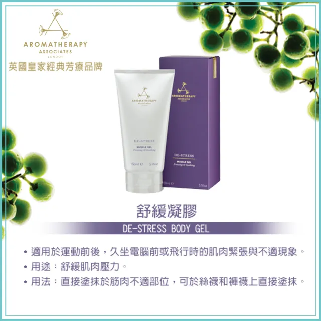 【AA 英國皇家芳療】舒緩凝膠3+3獨家限定組(凝膠150mLx3+香氛燭杯175g+粉晶滾輪按摩組+藍絲絨收納包)