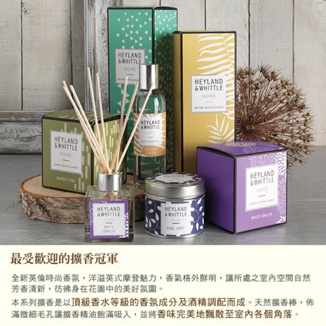 【H&W 英倫薇朵】HOME香氛擴香絕響組(擴香瓶100mL+晶淬香氛皂100gx3+品牌購物袋)
