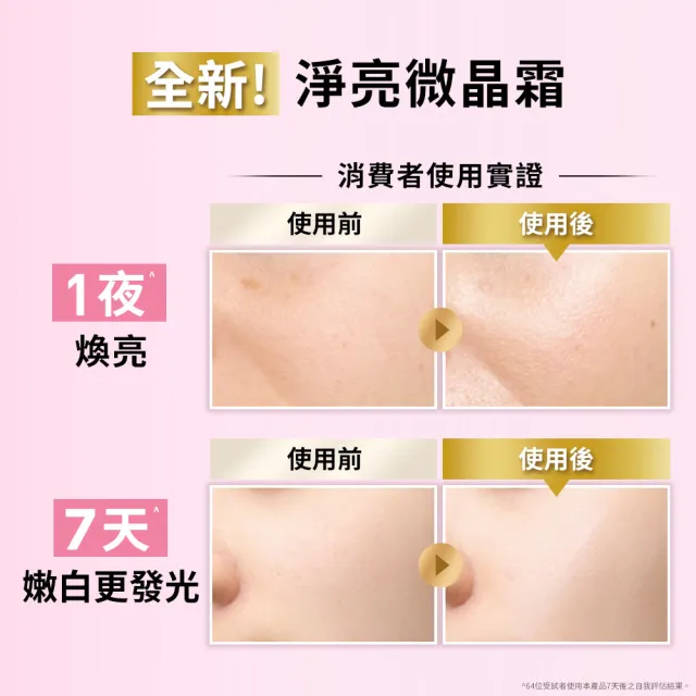 【L’OREAL Paris 巴黎萊雅】淨亮精華乳霜組_淡斑精華30ml+微晶水凝霜50ml