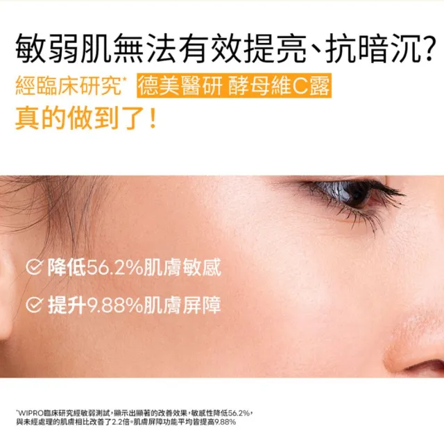 【DermaLab 德美醫研】15%酵母維他命C淨透精華水160ml(3入組)