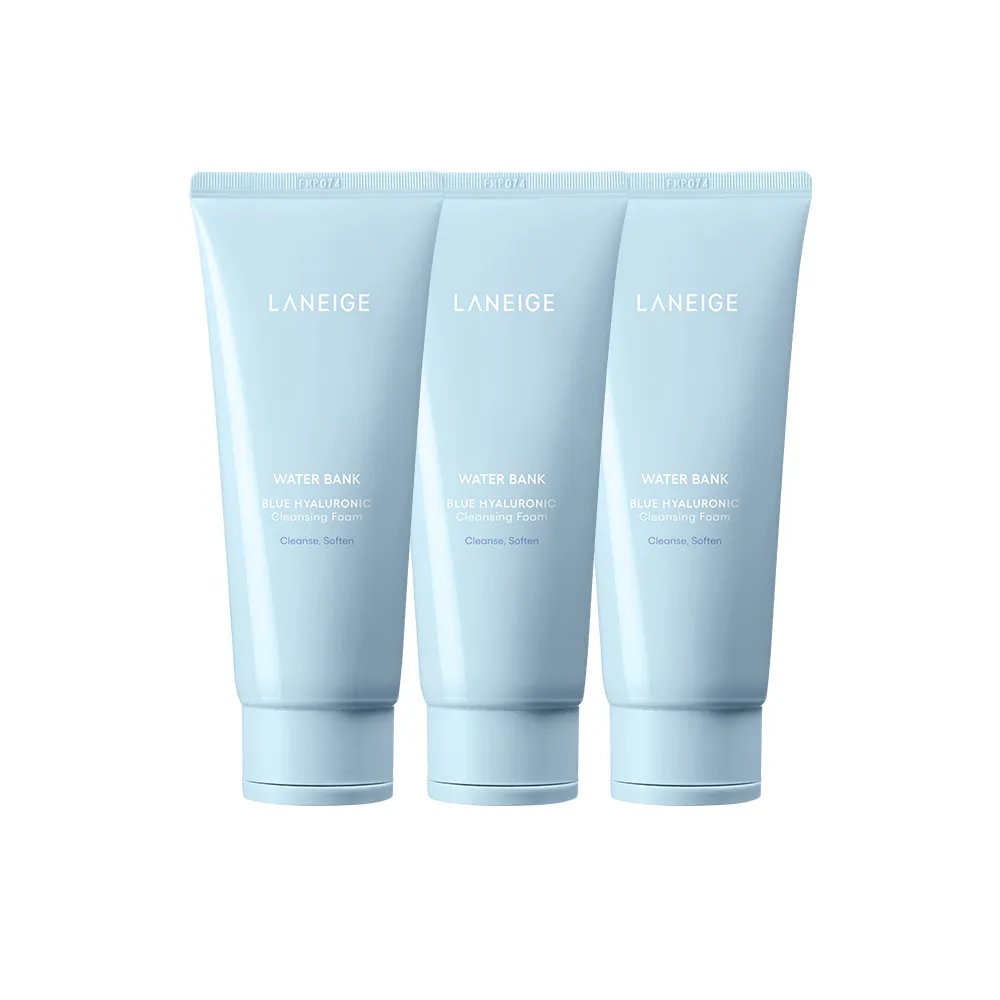 【LANEIGE 蘭芝】官方直營 水酷修護洗面乳囤貨組 150g 三入組 (蘭芝 保濕 洗面乳)