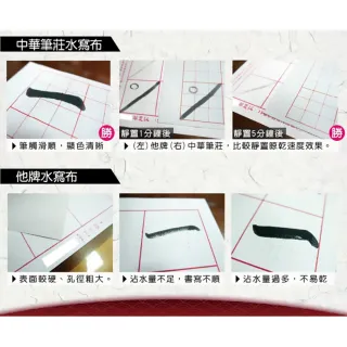 【中華筆莊】書法水寫布-八開空白 (3入) 全系列