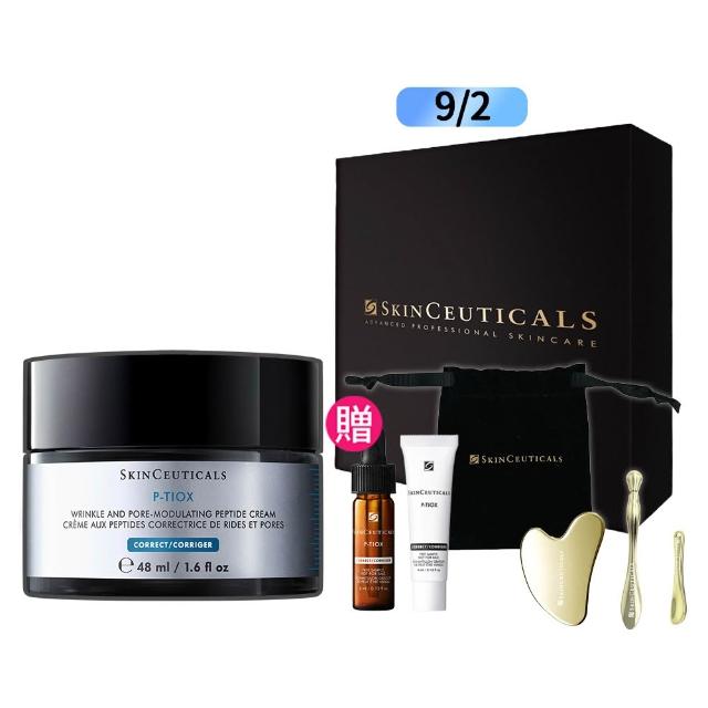 【Skin Ceuticals 修麗可】抗皺緊緻★P-TIOX 超胜肽抗皺逆時無痕霜 48ml禮盒組(乳霜/抗老)
