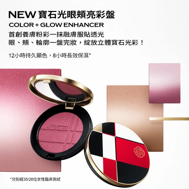 【SHISEIDO 資生堂國際櫃】寶石光眼頰亮彩盤(新品/眼影/腮紅/千金腮紅/好命腮紅)