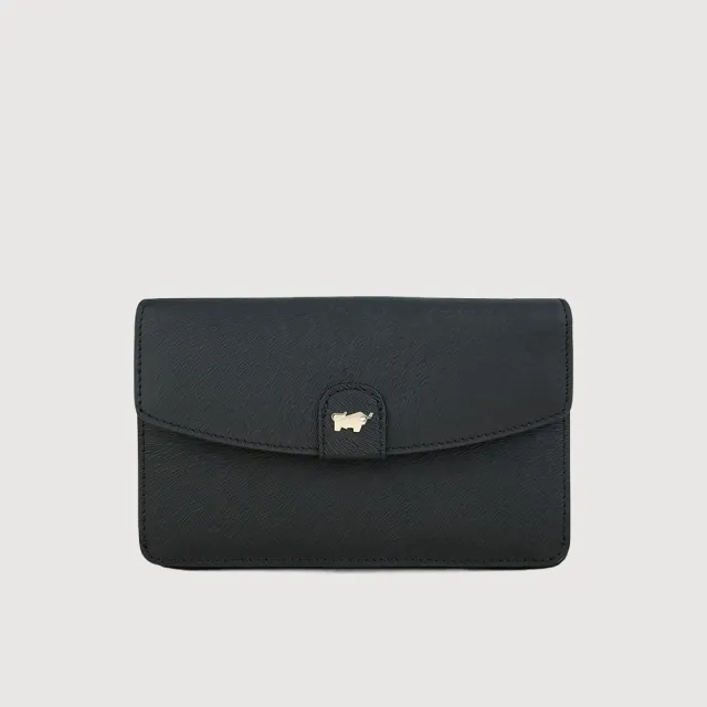 【BRAUN BUFFEL 德國小金牛】蘇菲娜-A 11卡兩折中夾-多色任選(BF885-500-BK/BRA/HM) 錢包送禮推薦