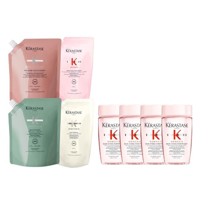【KERASTASE 巴黎卡詩】髮浴補充包 500ml (多款任選/豐盈/護色/油水平衡)