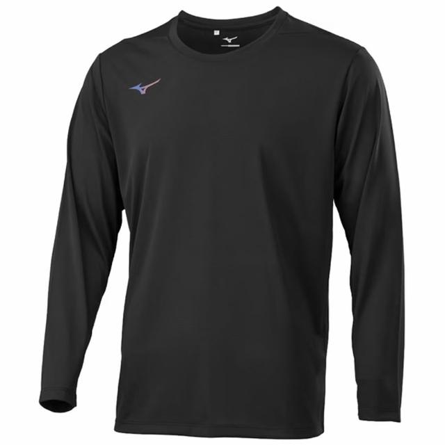 【MIZUNO 美津濃】長袖上衣 男 吸濕排汗 抗UV 黑 32TAD53309