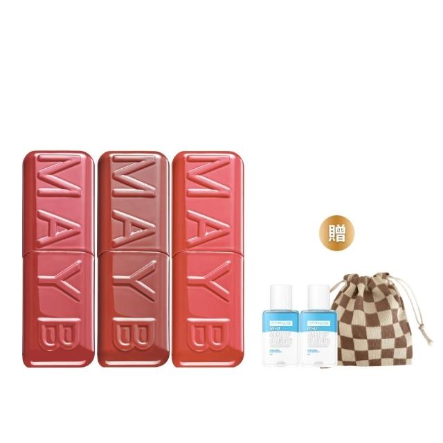 【MAYBELLINE 媚比琳】小猛獸持色光澤唇膏_3入組 (小猛獸持色/唇釉/唇蜜/口紅/護唇蜜/唇油/潤唇膏)