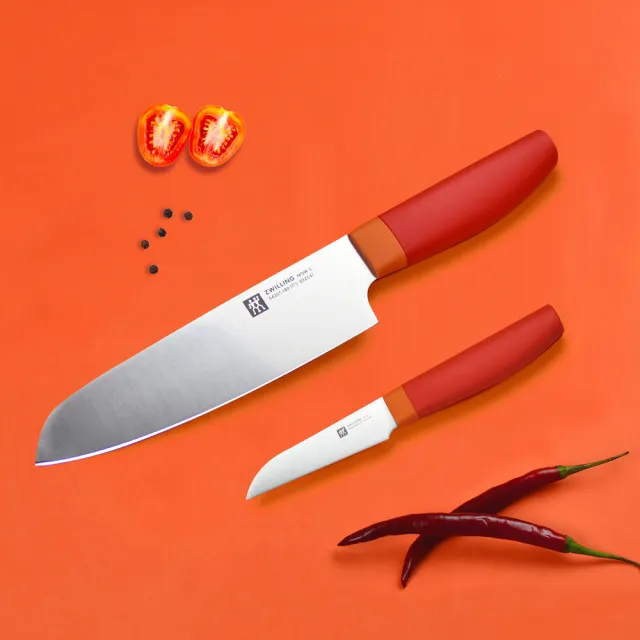 【ZWILLING 德國雙人】Now S日式主廚刀三德刀18cm+蔬果刀8cm(德國雙人牌集團官方直營)