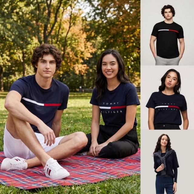 【TOMMY HILFIGER】官方旗艦館 經典男女款T恤再現 小LOGO LOGOT 圓領T