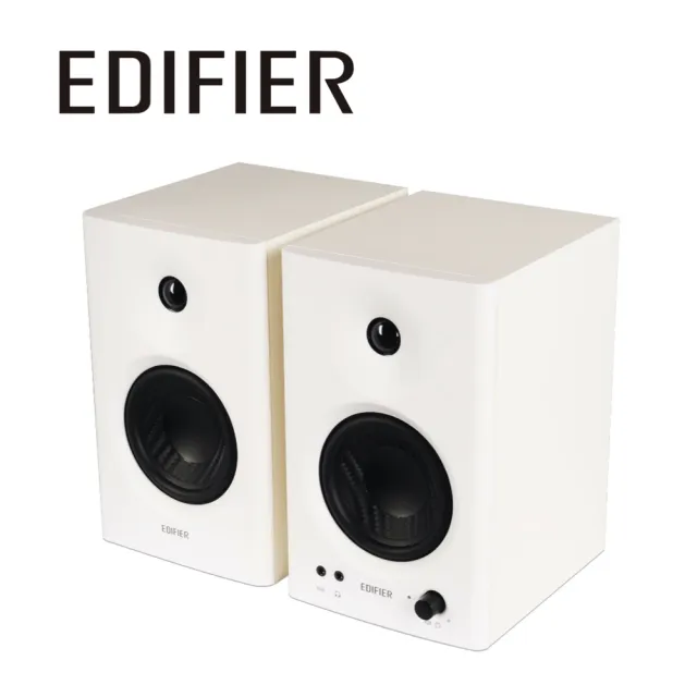 【EDIFIER】MR4 專業監聽喇叭 白色（無渲染高解析音質｜剪片後製｜專業調校｜精準分頻｜空間聲學校正)