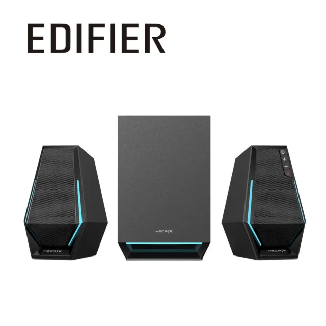 【EDIFIER】G1500 MAX 2.1桌面電競喇叭（藍牙遊戲喇叭｜獨立重低音｜1680萬種RGB燈效｜配件齊全 開箱即用）
