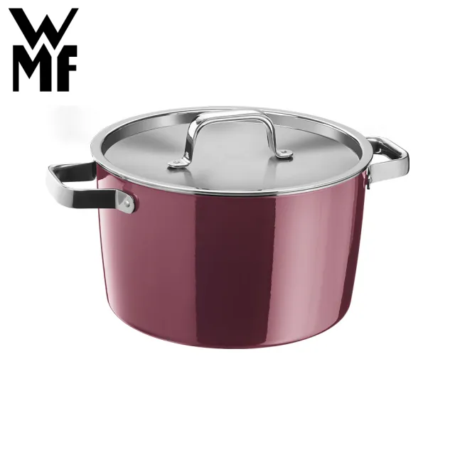 【WMF】德國製 Fusiontec Aromatic 高身湯鍋 24cm 6.2L(玫瑰金色/陶晶鍋) IH爐/電磁爐/瓦斯爐適用