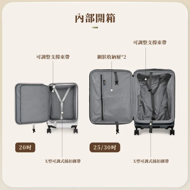 【American Explorer 美國探險家】30吋 上掀行李箱 TSA海關鎖 前開式 可擴充 PC材質 雙排輪 CF62 旅行箱
