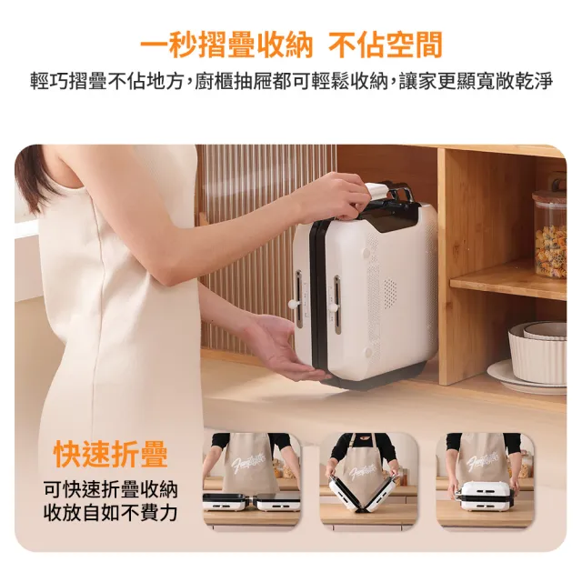 【DIKE】HKE630 多功能折疊料理機 食品級不沾塗層