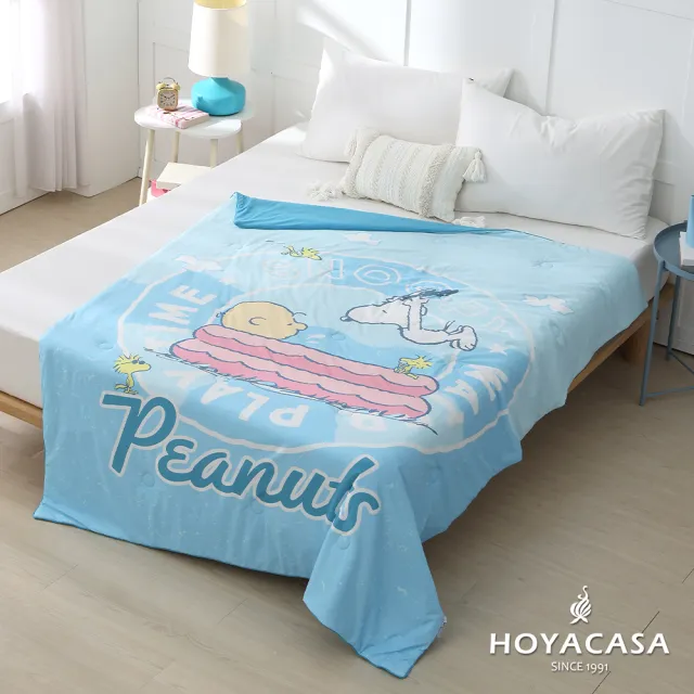 【HOYACASA  禾雅寢具】史努比聯名系列-ICE TECH 冰絲涼感夏被-150x190cm-多款任選 速達